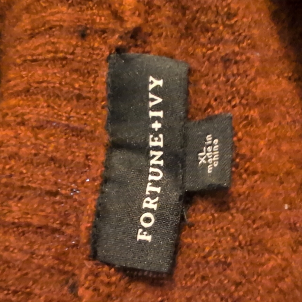 Brown Cowl Neck Sweater XL - Picture 3 of 3